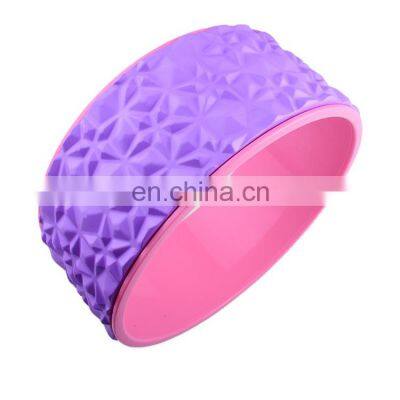 Custom Logo High Quality Fitness Environmental Protection Stretch Eva Yoga Wheel Women Non Slip Yoga Wheel For Back Pain