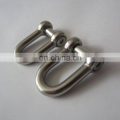 Stainless steel Straight Dee Shackle With Hexagon Socket for marine and industrial rigging aplications