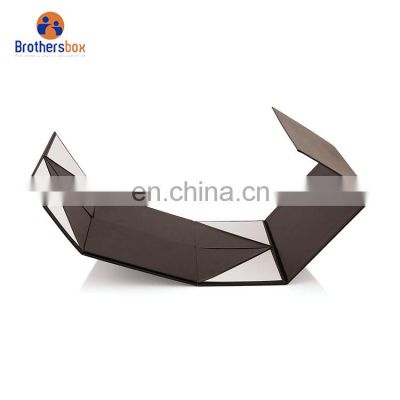 Custom Logo Wholesale Brand Cardboard packaging boxes Black Magnetic Foldable Paper Packaging Gift Box