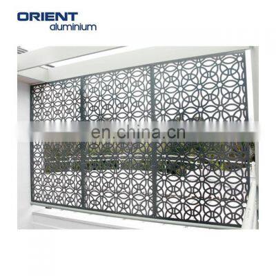 Newly design laser cut decorative garden outdoor aluminum metal screen wall and fence