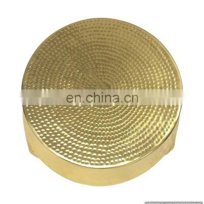 golden hammered metal aluminium cake stand