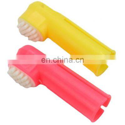 High Quality Eco-friendly Toothbrush Dog Brush Addition Bad Breath Tartar Teeth Care Dog Cat Cleaning Mouth