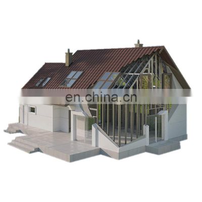 Low Cost build villa house homes prefabricated pvc villas