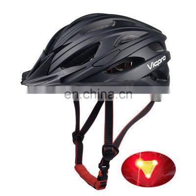 CE EN1078 Approved Newest MTB Bike Helmet Bicycle Helmets With Sun Visor and LED Lights photo-2