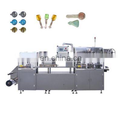 Blister packaging machine for making snacks