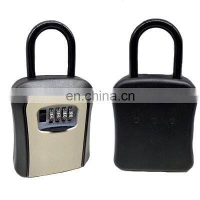Wall Mount 4 Digit Key Storage Box Lock Keys Cabinet Security Combination Heavy Lock Storage Lock Box Outdoor Keys Box