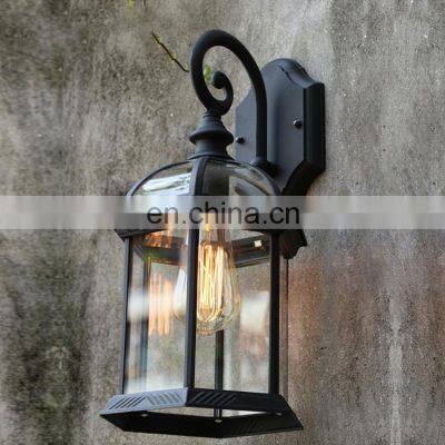 Outdoor Lighting Vintage Brass Wall Lamp Ip65 Aluminum Exterior Wall Lantern Aluminum Garden Wall Lamp