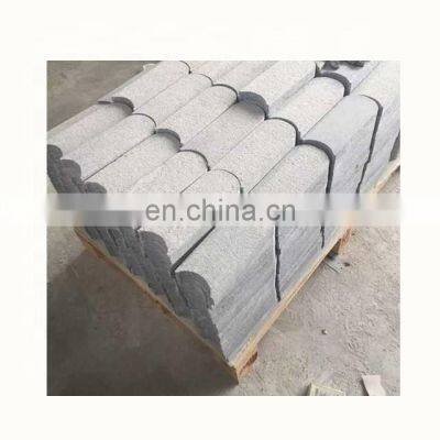 Cheap flamed   grey granite kerbstone