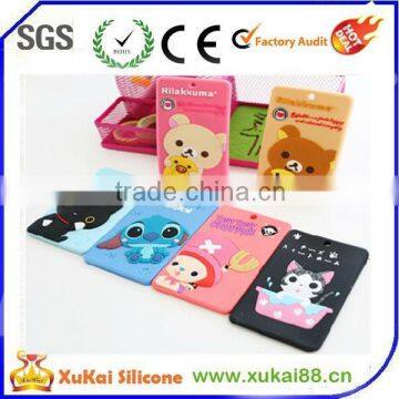 cartoon silicone card case for ID card/bus card/credit card