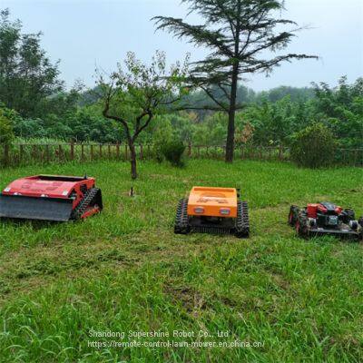 remote control tracked mower, China remote slope mower price, remote control lawn mower with tracks for sale