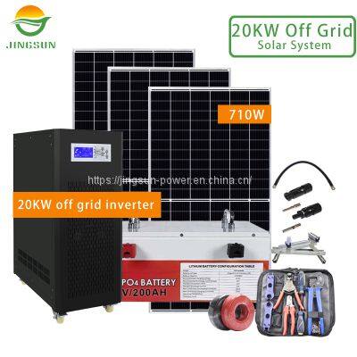 20KW Off Grid Solar System 710W panels