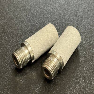 5 Micron M10 Thread Air Muffler Sintered Stainless Steel photo-2