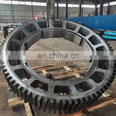 Custom Wind power 42CrMo teeth quenching grinding big ring gear large gear