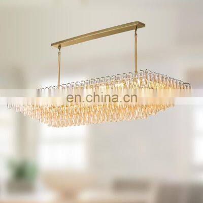 Exquisite Modern Luxury Diamond-Cylindrical Crystal Pendant Chandelier for Living Dining room Kitchen Island Foyer Bedroom