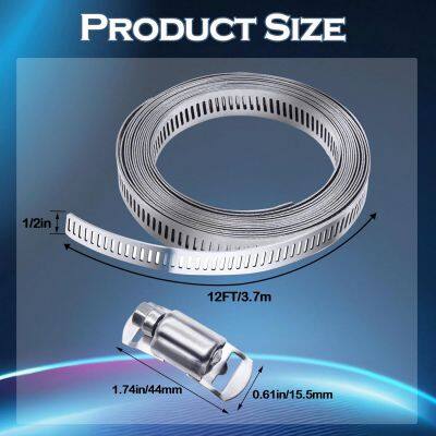 Non Perfoeated German Type Hose Clamp Machine Adjustable Geramn Type Hose Clip