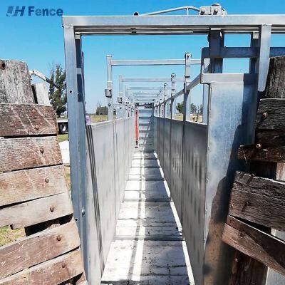 Heavy Duty Hot Dip Galvanized Iron Livestock Fencing Panels With Gate 6 Feet Height Low Maintenance Modern Design