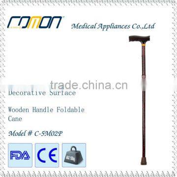 Foldable Adjustable Folding Height Lightweight Floral Walking Stick Cane