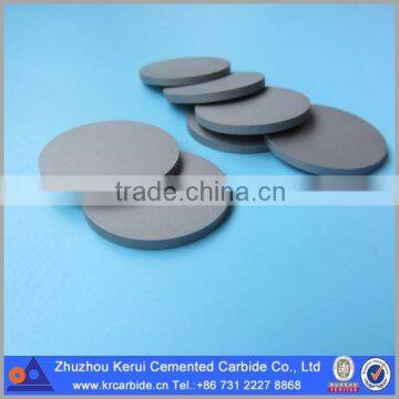 Blank of cemented tungsten carbide flat pieces supplied in round and rectangular