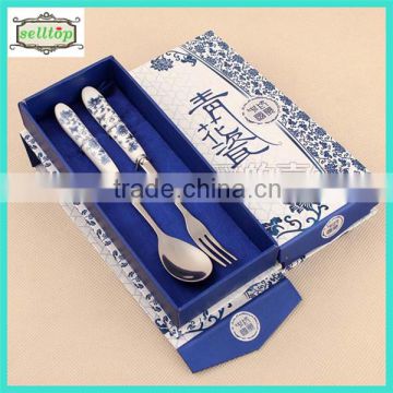 Hot sell satinless steel tableware wedding gifts souvenirs