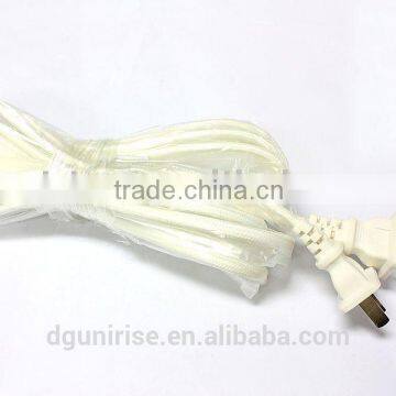 CCC textile braided power cord