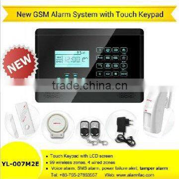 Touch Keypad Intruder Alarm System With Tamper Alarm Shenzhen Factory Wolf 007M2E