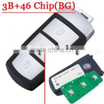 High Quality 3C0 959 752 BG 3C0959752BG 3 Button Smart Remote Key 433MHZ for Vw Magotan 46 Chip