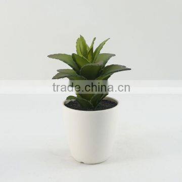 Decorative artificial plants artificial aloe with melamine pot wholesale