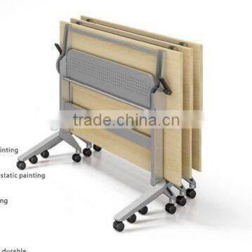 new design black color folding frame training table for training room
