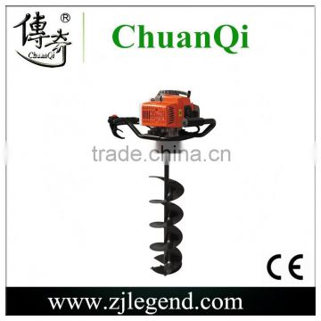 Gasoline earth auger ground drill and digging auger garden hand tool