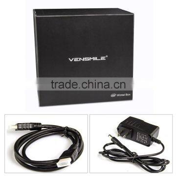 VENSMILE i10 Win10 Smart TV Box Mini PC & Media Streaming Player, Intel Atom Quad Core Bay Trail Z3735F 1.8GHz, 2GB
