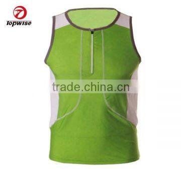 promotional 100% polyester out door sports running singlets