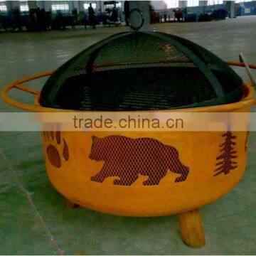 bear logo BBQ fire pits
