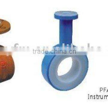PFA lined instrument tee instrumental joint