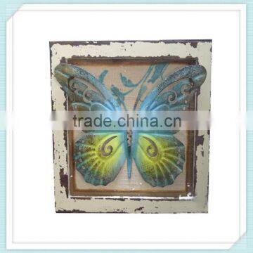 decorative polyresin butterfly wall plaque