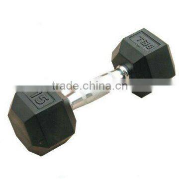 High Quality Hex Rubber Dumbbell TZ-3001