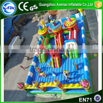 High quality big size outdoor inflatable fun city,inflatable playground for children