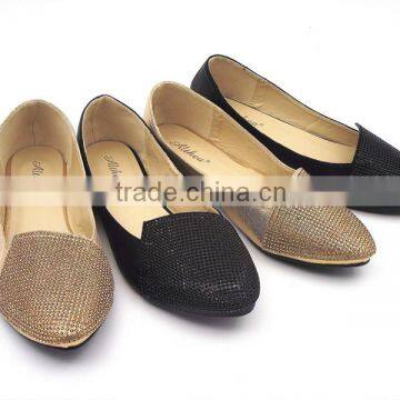 New Design With Diamond Fashion Dress Flat Shoes in Stock