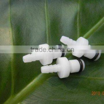 1/8" POM NBR hose barb plastic quick disconnect coupling insert plug
