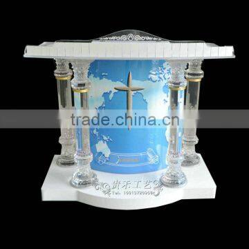 High Qualtiy Modern Plexiglass Church Pulpit Church Pedestal Pulpit Quality Choice Most Popular photo-4