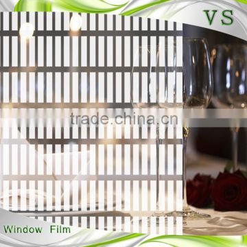 Suzhou Vis Film Grid Series 1530 white strip decorative glass window film