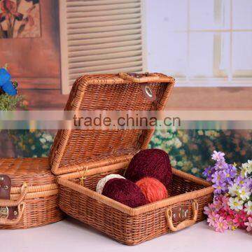 Promotion rattan first Aid case for medicine, weaving craft