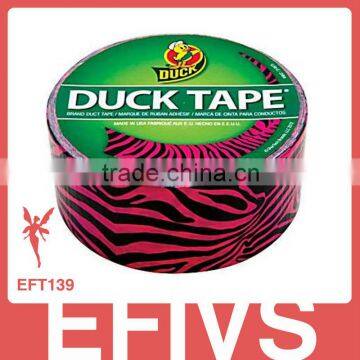 2013 New Arrived Pink and Black Zebra Duck Tape Insulation Wholeseale