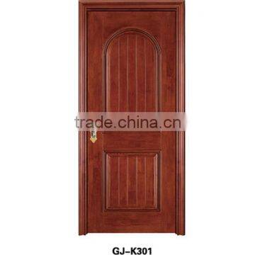Flush Painting Door with Casing and Natural Wood Skin