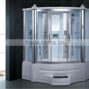 China bathroom steam shower room massage shower room for 2 people with lcd tv 2013 G151