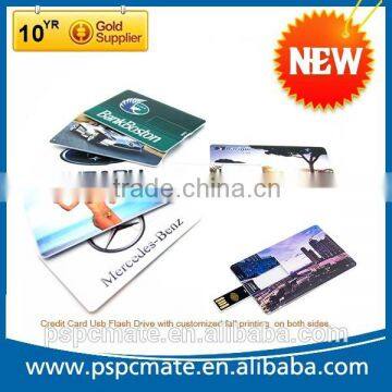 Credit card design USB 2.0 Flash Drive 4GB 8GB 16GB 32GB