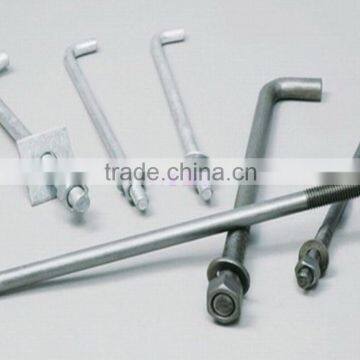 L shape zinc plated 1/2-13 anchor bolt