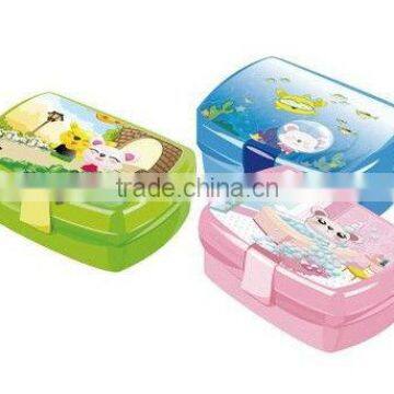 lovely colorful printing cartoon lunch box for kids