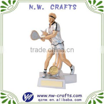 Tennis player figurines crafts