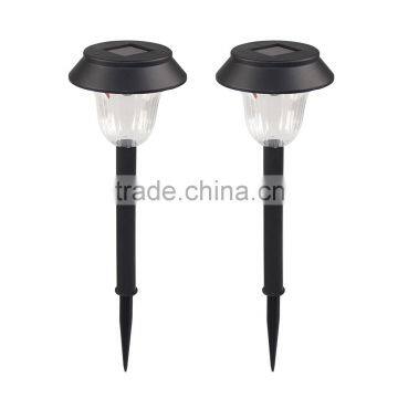 2Pcs Solar Power LED White Light Ground Insert Sense Lamp for Garden Pathway Lawn Decoration built-in Light Source Sensor