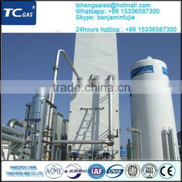 Low Power Consumption KDON-180 Liquid Oxygen Plant CE Approval for Gas Station Filling